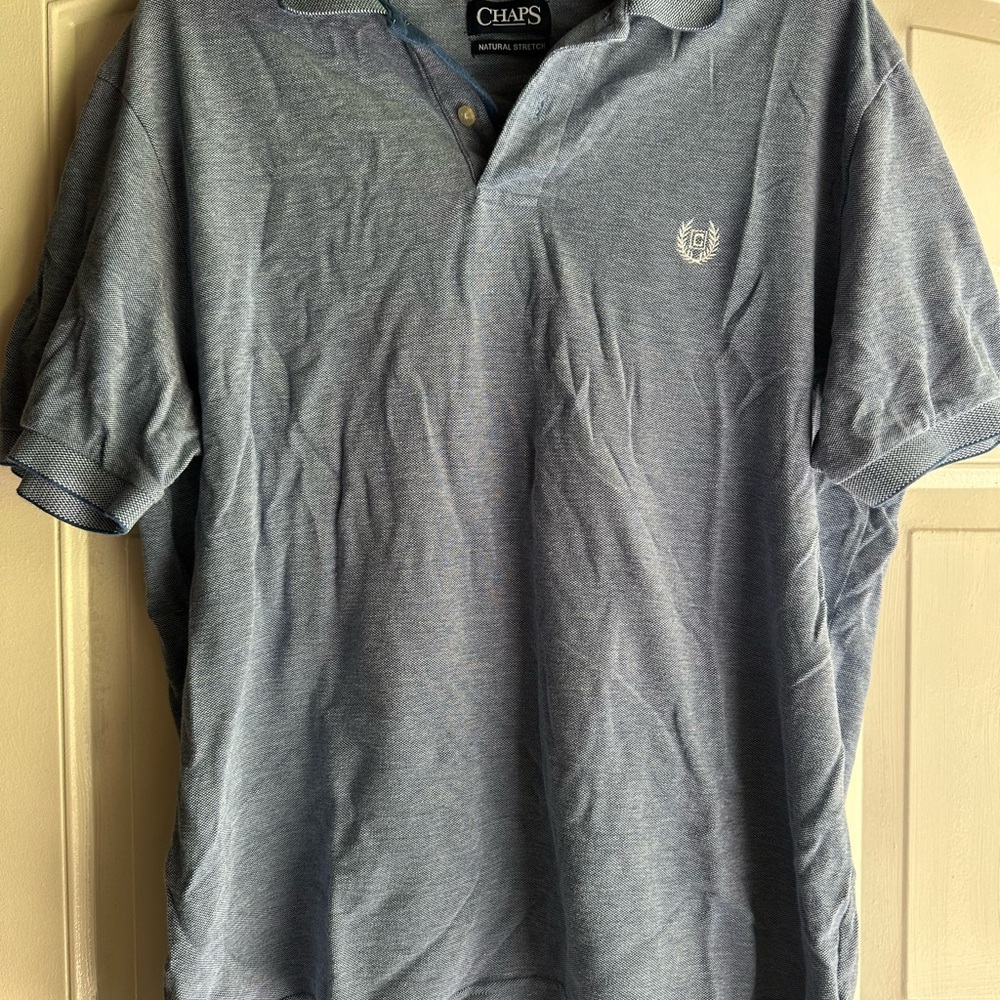 Chaps Men's Blue Polo Shirt
